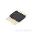 Conector de clavija de 2,54 mm de una sola fila recta 8P